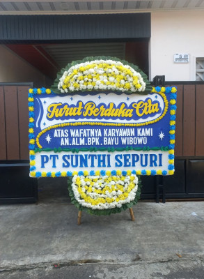 Papan Bunga Duka di Kebon Kalapa
