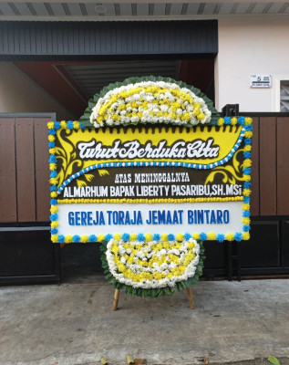 Papan Bunga Duka di Kebon Kalapa