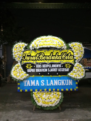 Papan Bunga Duka di Kebon Kalapa
