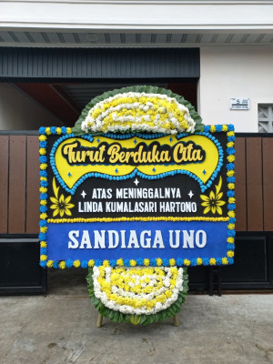 Papan Bunga Duka di Kebon Kalapa